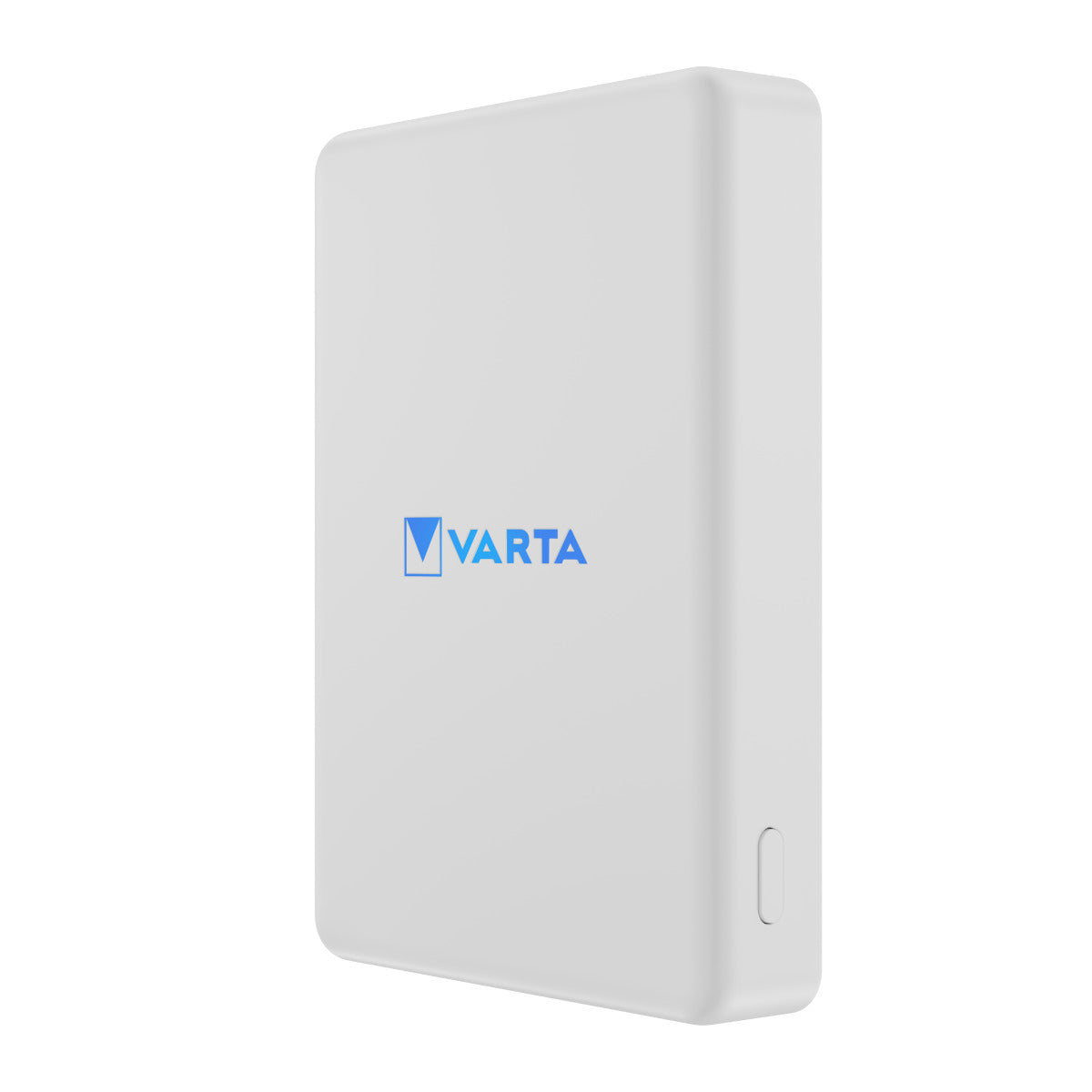 Baterie Externa Wireless Varta Mag Pro, 5000mAh, 12W, 1 x QI - 1 x USB-C, Alba