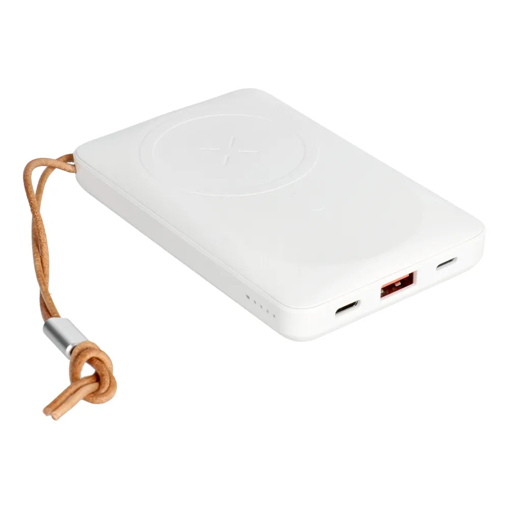Baterie Externa Wireless Veger VP1151 / W1151, 10000mAh, 22.5W, QC + PD + FQI, 1 x QI - 1 x USB-A - 1 x USB-C, Alba