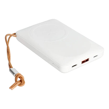 Baterie Externa Wireless Veger VP1151 / W1151, 10000mAh, 22.5W, QC + PD + FQI, 1 x QI - 1 x USB-A - 1 x USB-C, Alba