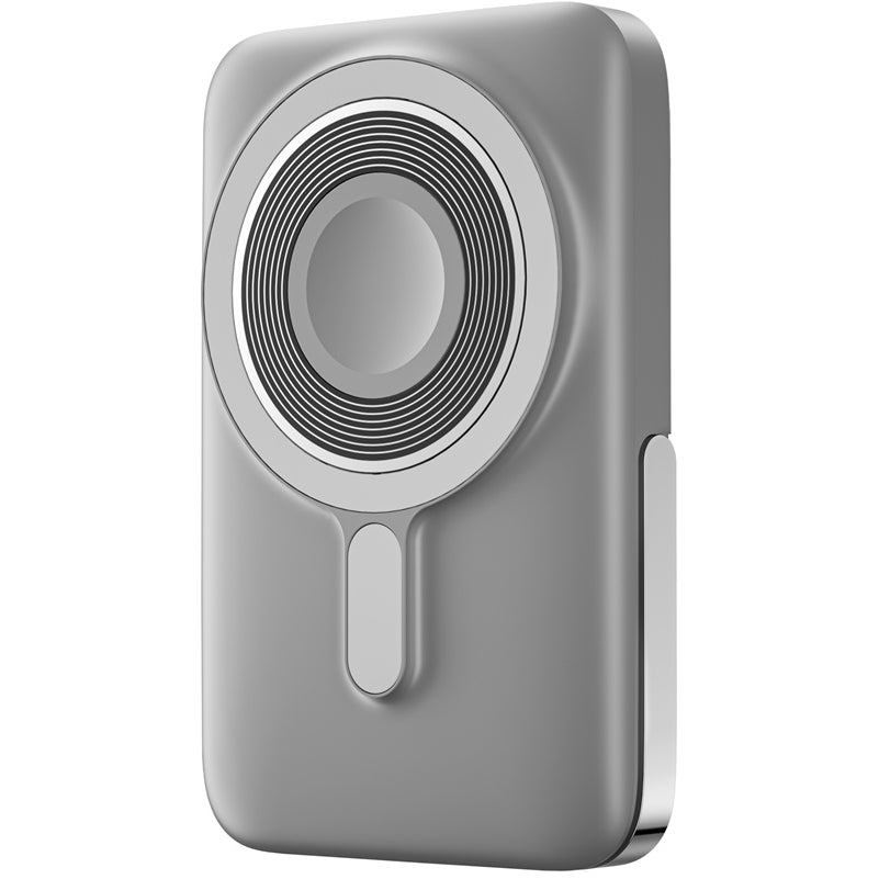 Baterie Externa Wireless WiWu Wi-P018, 10000mAh, 20W, PD + FQI, 1 x QI - 1 x USB-C, Gri