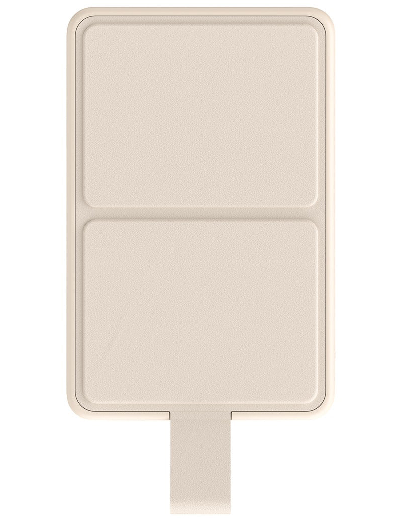 Baterie Externa Wireless Xiaomi Mi Magnetic, 6000mAh, 15W, PD + FQI, 1 x QI - 1 x USB-C, Bej BHR9074GL