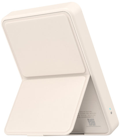 Baterie Externa Wireless Xiaomi Mi Magnetic, 6000mAh, 15W, PD + FQI, 1 x QI - 1 x USB-C, Bej BHR9074GL