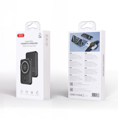 Baterie Externa Wireless XO Design PR264, 10000mAh, 20W, PD + FQI, 1 x USB-C, Neagra