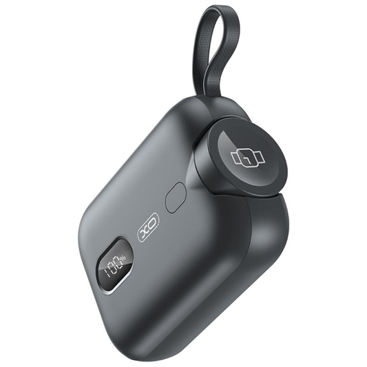 Baterie Externa Wireless XO Design PR260, 10000mAh, 20W, PD + QI, 1 x QI - 2 x USB-C, Neagra