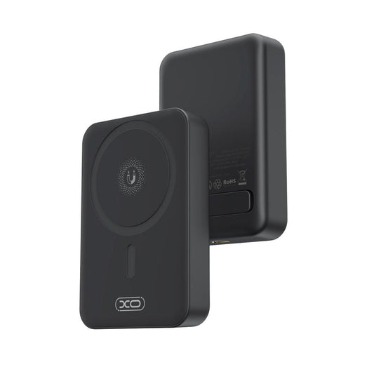 Baterie Externa Wireless XO Design PR231, 10000mAh, 20W, PD + FQI, 1 x QI - 1 x USB-C, Neagra