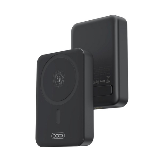 Baterie Externa Wireless XO Design PR231, 10000mAh, 20W, PD + FQI, 1 x QI - 1 x USB-C, Neagra, Resigilata