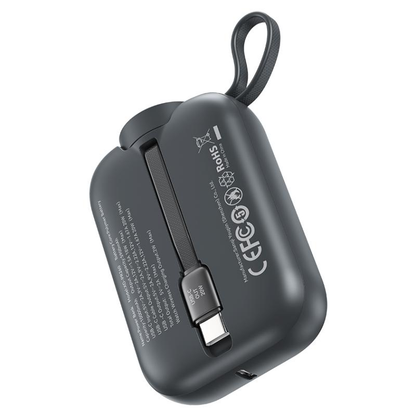 Baterie Externa Wireless XO Design PR260, 10000mAh, 20W, PD + QI, 1 x QI - 2 x USB-C, Neagra