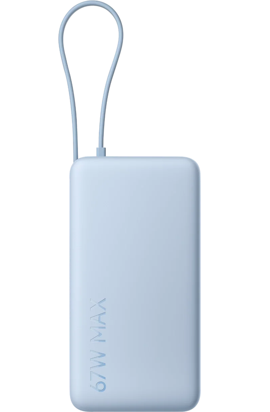 Baterie Externa Xiaomi, 20000mAh, 67W, QC + PD, 1 x USB-A - 2 x USB-C, Albastra BHR08O8GL