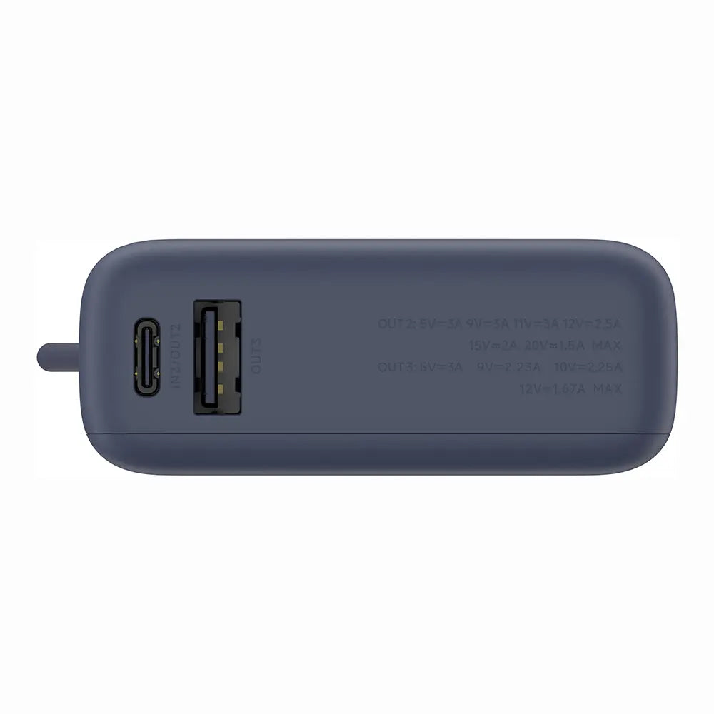 Baterie Externa Xiaomi PB1033MI, 10000mAh, 33W, QC + PD, 1 x USB-A - 2 x USB-C, Bleumarin BHR9341GL