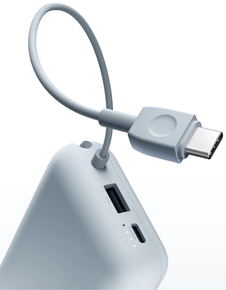 Baterie Externa Xiaomi Pocket Edition Pro, 10000mAh, 33W, QC + PD, 1 x USB-A - 1 x USB-C, Albastra BHR9073GL