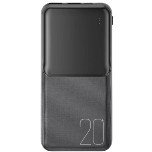 Baterie Externa XO Design PR252, 20000mAh, 10W, 2 x USB-A, Neagra