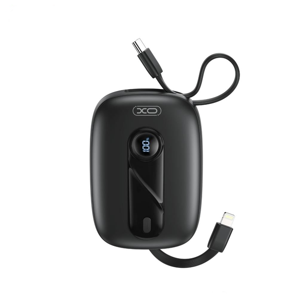 Baterie Externa XO Design PR246, 10000mAh, 22.5W, PD, 1 x Lightning - 2 x USB-C, Neagra