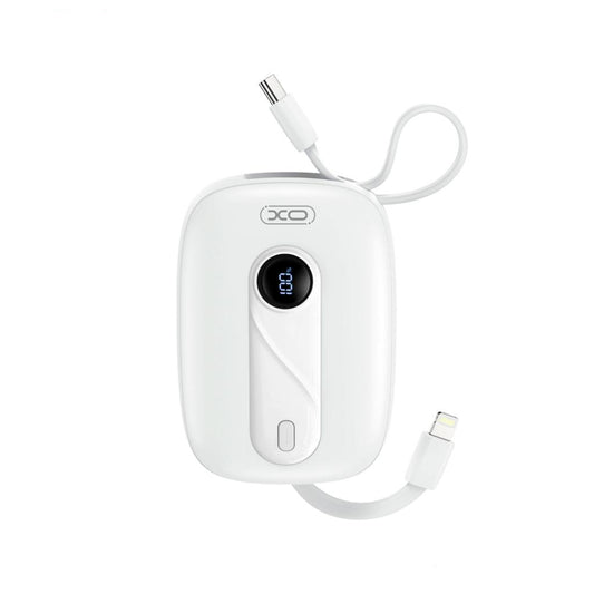 Baterie Externa XO Design PR246, 10000mAh, 22.5W, PD, 1 x Lightning - 2 x USB-C, Alba