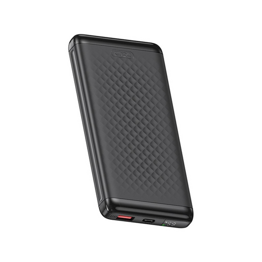 Baterie Externa XO Design PB308, 10000mAh, 22.5W, QC + PD, 1 x USB-A - 1 x USB-C, Neagra