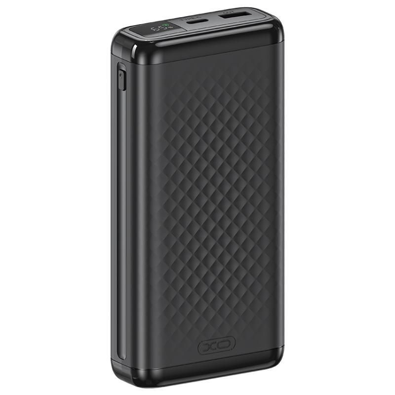 Baterie Externa XO Design PB309, 20000mAh, 22.5W, QC + PD, 1 x USB-A - 1 x USB-C, Neagra