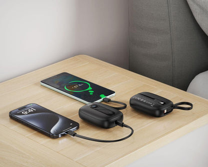 Baterie Externa XO Design PR246, 10000mAh, 22.5W, PD, 1 x Lightning - 2 x USB-C, Neagra
