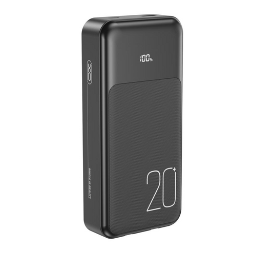 Baterie Externa XO Design PR249, 20000mAh, 22.5W, QC + PD, 1 x Lightning - 1 x USB-A - 2 x USB-C, Neagra