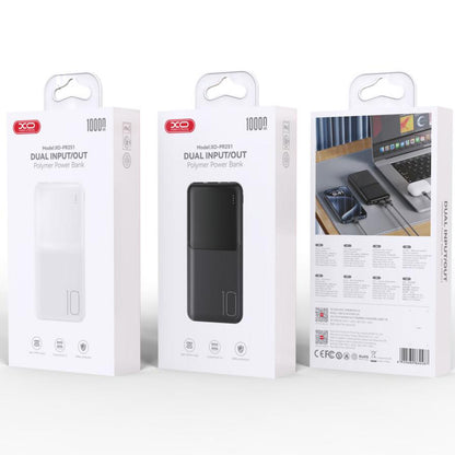 Baterie Externa XO Design PR252, 20000mAh, 10W, 2 x USB-A, Neagra