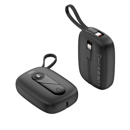 Baterie Externa XO Design PR246, 10000mAh, 22.5W, PD, 1 x Lightning - 2 x USB-C, Neagra