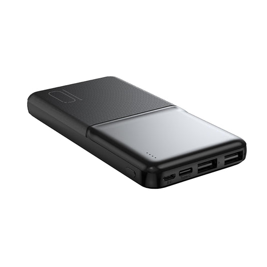 Baterie Externa XO Design PR251, 10000mAh, 10W, 2 x USB-A, Neagra