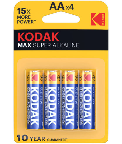 Baterie Kodak Max Alkaline, AA / LR6, Set 4 bucati EKSTD30952867P4