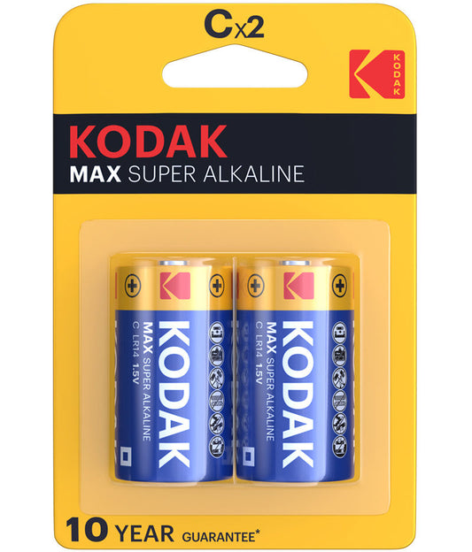 Baterie Kodak Max Super, LR14, Set 2 bucati
