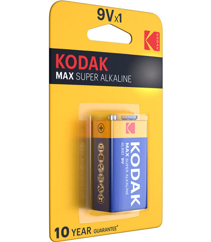 Baterie Kodak Max Alkaline, 6LR61 (9V)