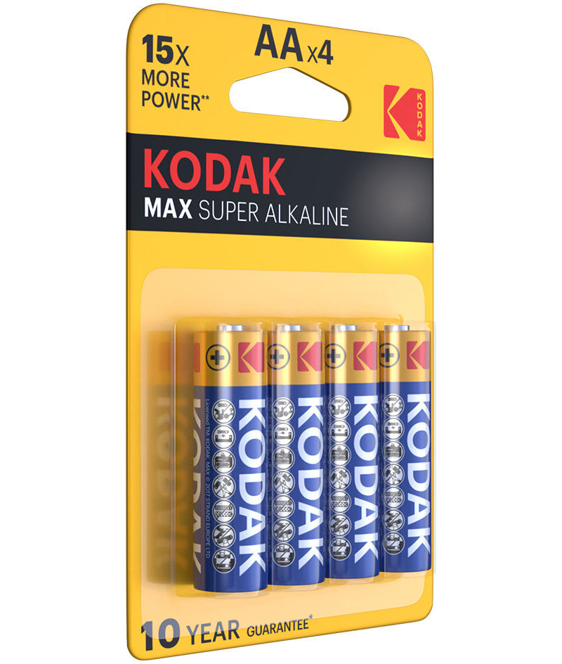 Baterie Kodak Max Alkaline, AA / LR6, Set 4 bucati EKSTD30952867P4
