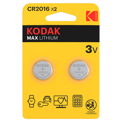 Baterie Kodak Max Lithium, CR2016, Set 2 bucati