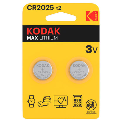 Baterie Kodak Max Lithium, CR2025, Set 2 bucati