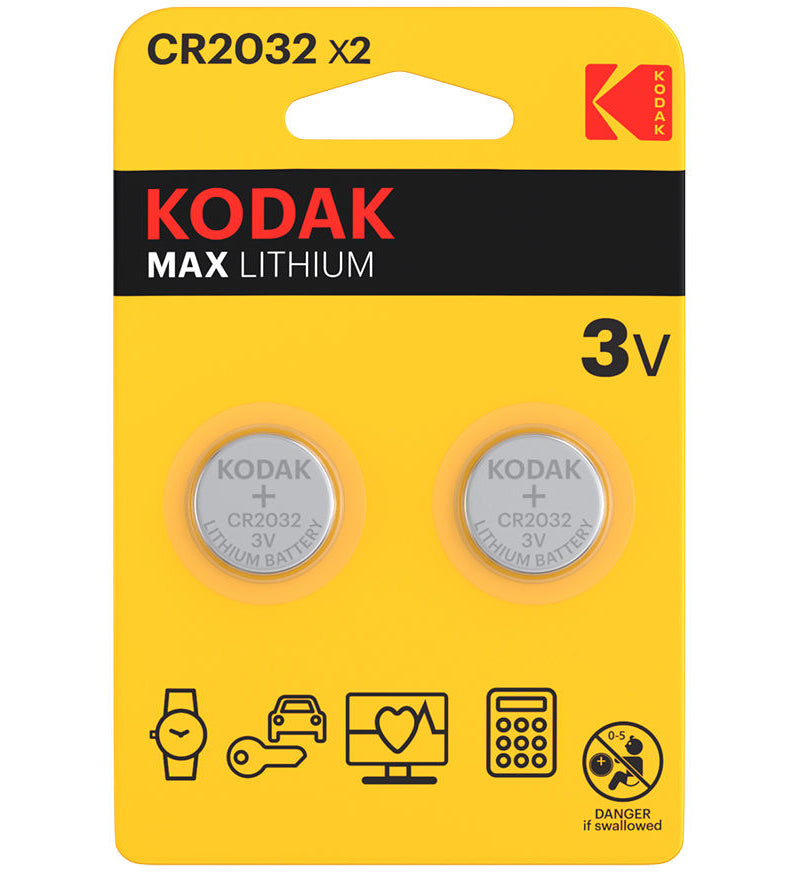 Baterie Kodak Max Lithium, CR2032, Set 2 bucati