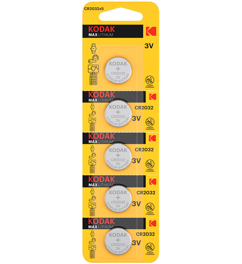 Baterie Kodak Max Lithium, CR2032, Set 5 bucati
