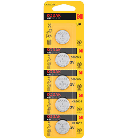 Baterie Kodak Max Lithium, CR2032, Set 5 bucati