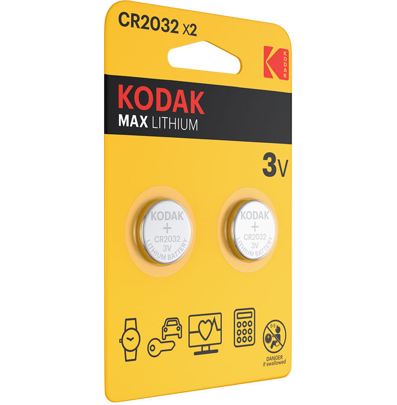 Baterie Kodak Max Lithium, CR2032, Set 2 bucati