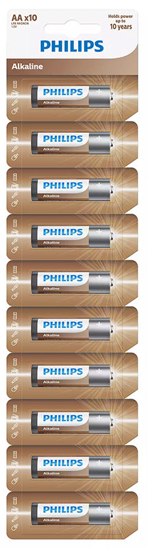 Baterie Philips, AA / LR6, Set 10 bucati