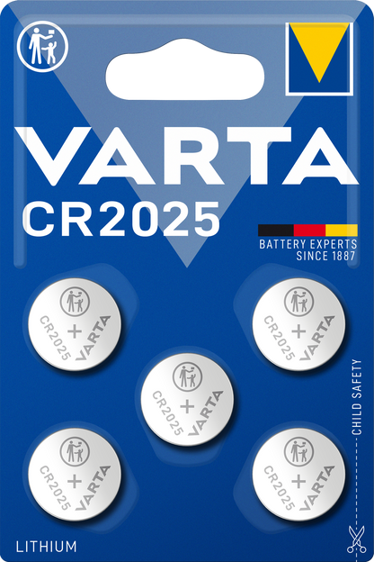 Baterie Varta, CR2025, zestaw 5 sztuk