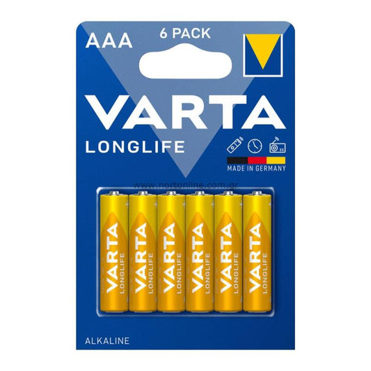 Baterie Varta Longlife 4103, AAA / LR3, zestaw 6 sztuk