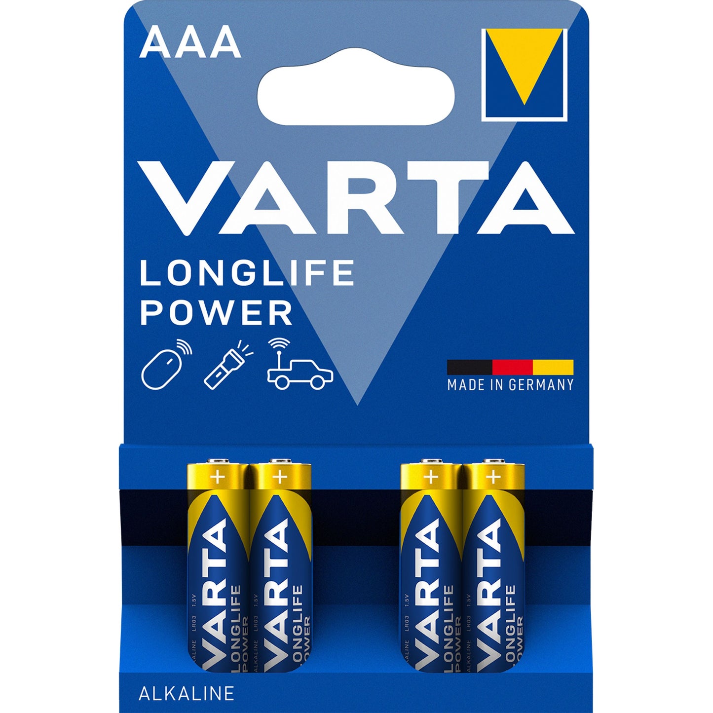 Baterie Varta Longlife Power 4903, AAA / LR3, Set 4 bucati 04903121414