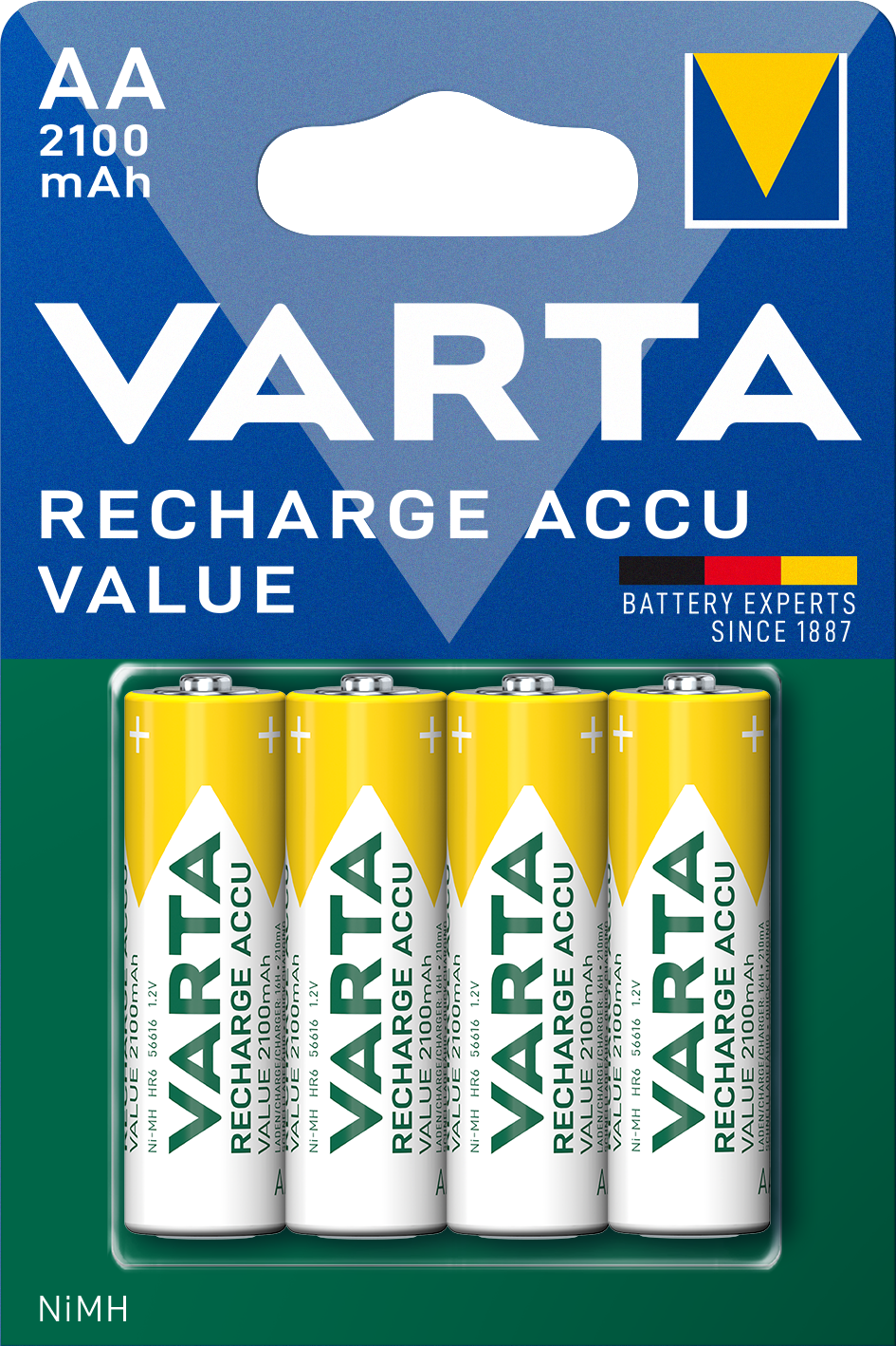 Baterie Reincarcabila Varta Professional, AA / HR6, 2100mAh, Set 4 bucati