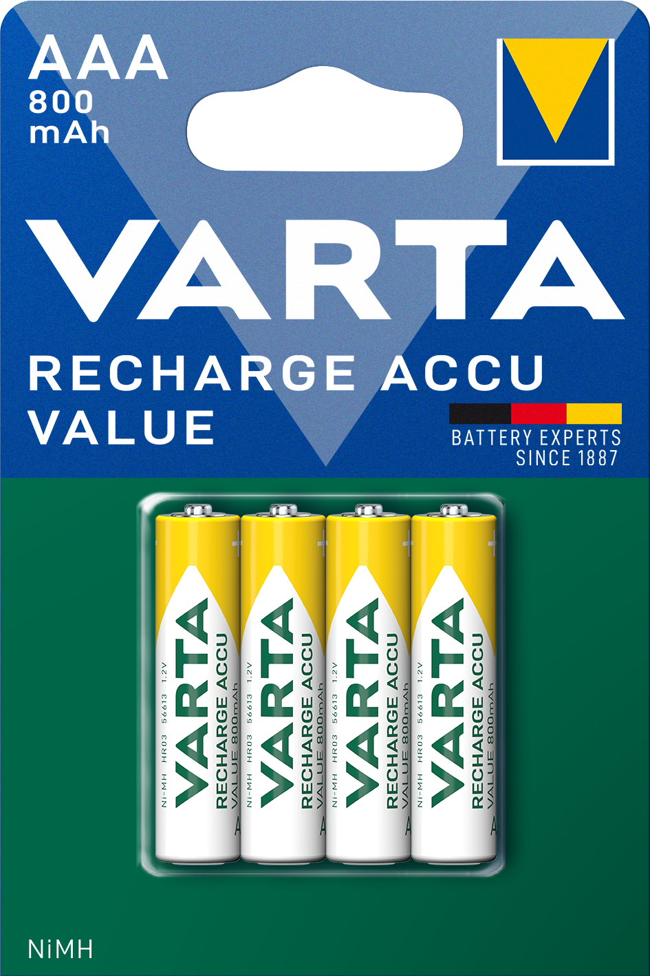 Baterie Reincarcabila Varta Professional, AAA / LR3, 800mAh, Set 4 bucati