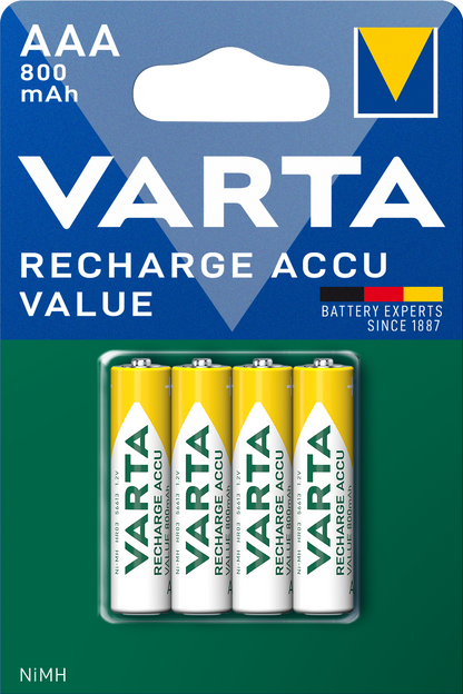 Baterie Reincarcabila Varta Professional, AAA / LR3, 800mAh, Set 4 bucati