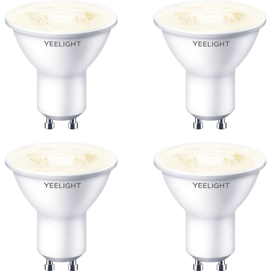 Bec LED Yeelight W1, Wi-Fi, GU10, 4.8W, 2700K, 350lm, Set 4 bucati, Alb YLDP004