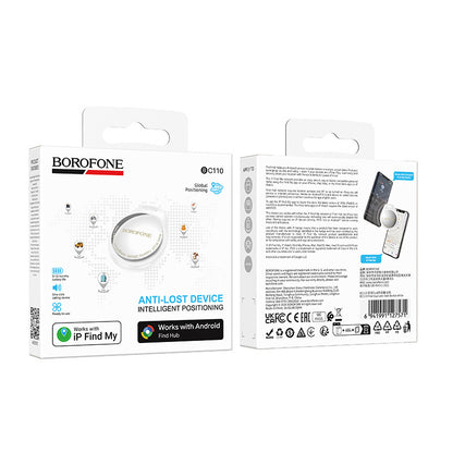 Borofone BC110 Find Dual Tracker pentru iOS / Android Series, Alb