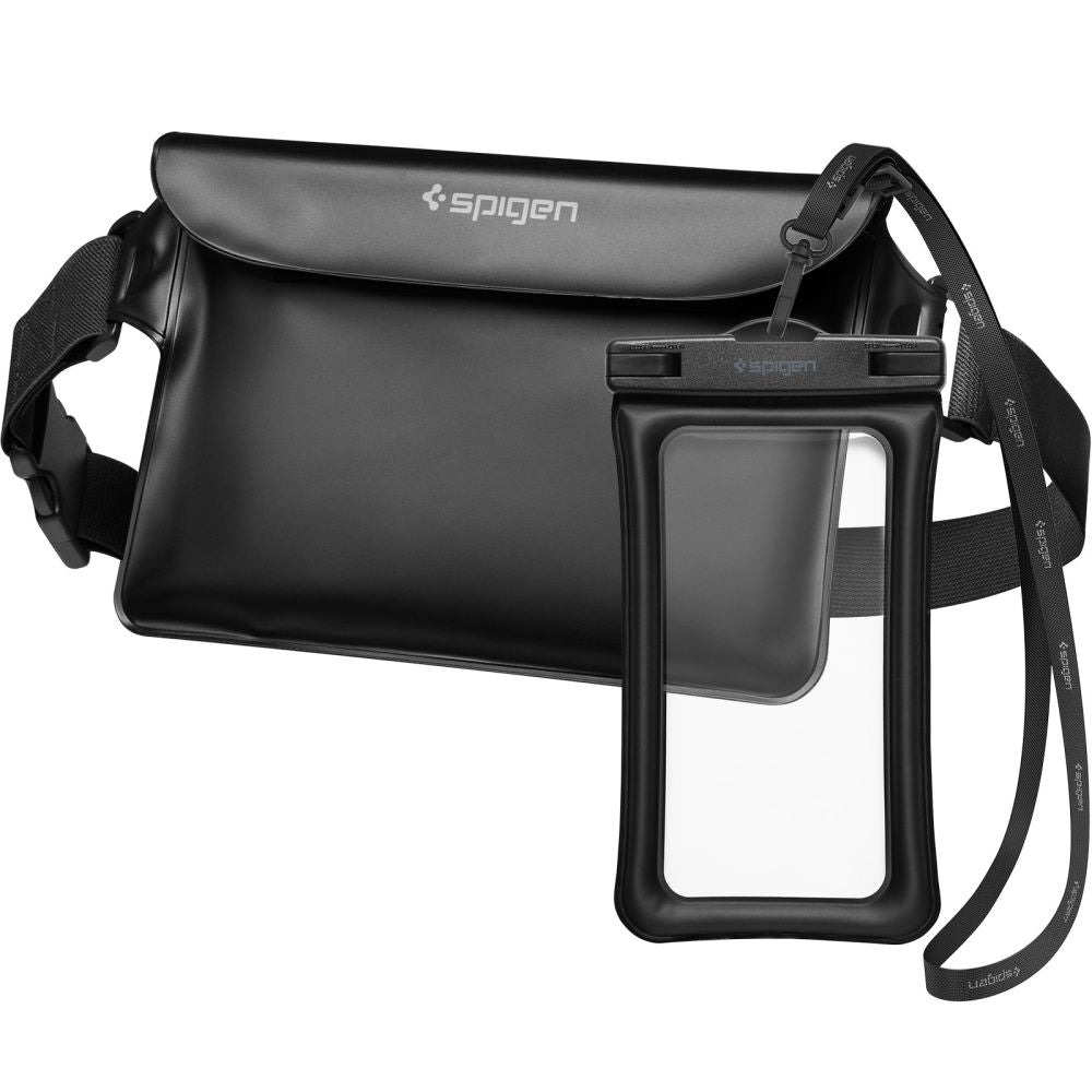 Geanta si Husa Waterproof Universala Spigen A621, Neagra AMP04533