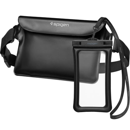 Geanta si Husa Waterproof Universala Spigen A621, Neagra AMP04533