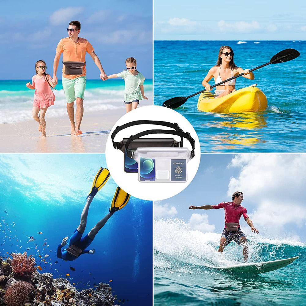 Borseta Waterproof Techsuit, Universala, Neagra