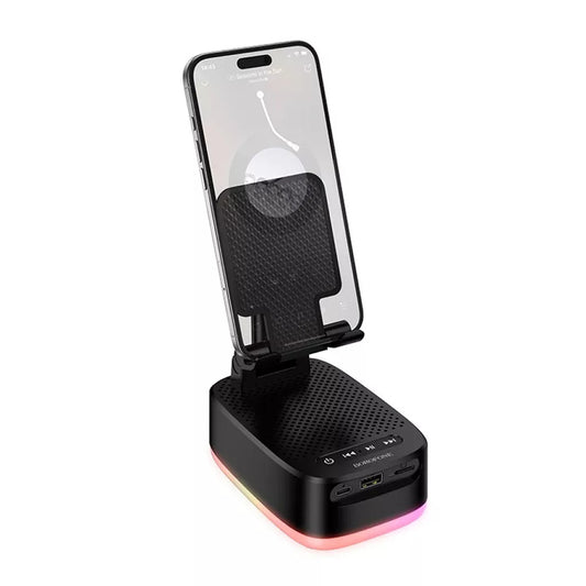 Boxa Bluetooth Borofone BR200 Marea 2in1, 5W, TWS, RGB, Neagra