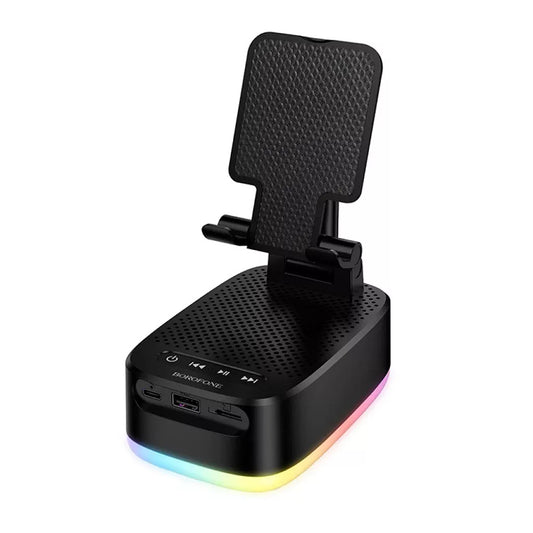Boxa Bluetooth Borofone BR200 Marea 2in1, 5W, TWS, RGB, Neagra