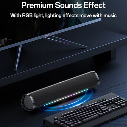 Boxa Bluetooth Yesido YSW27, 10W, RGB, Neagra