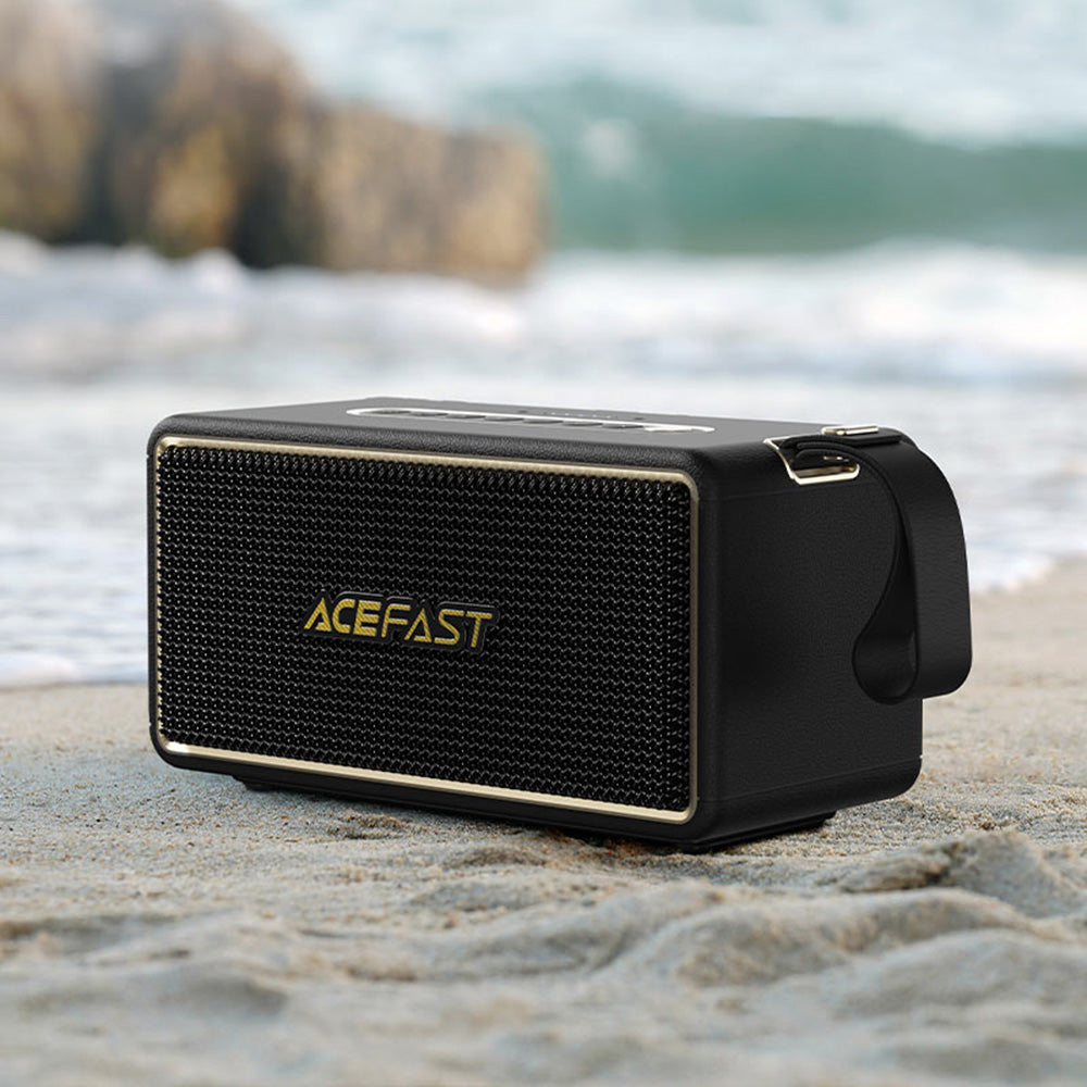 Boxa Portabila Bluetooth Acefast K3 Max, 80W, RGB, Waterproof, Neagra